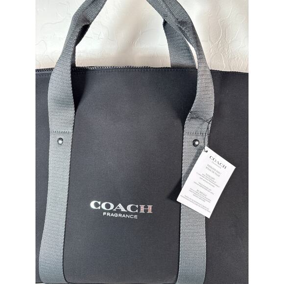 New! Coach Fragrance Duffle Black Weekender Carry-on Gym Shoulder bag **READ** - Picture 2 of 6